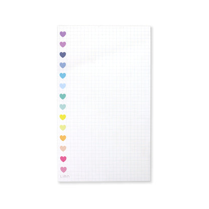Rainbow Hearts Notepad