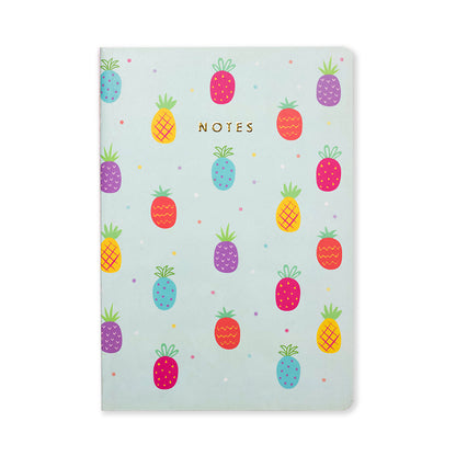 Funky Pineapples A5 Notebook