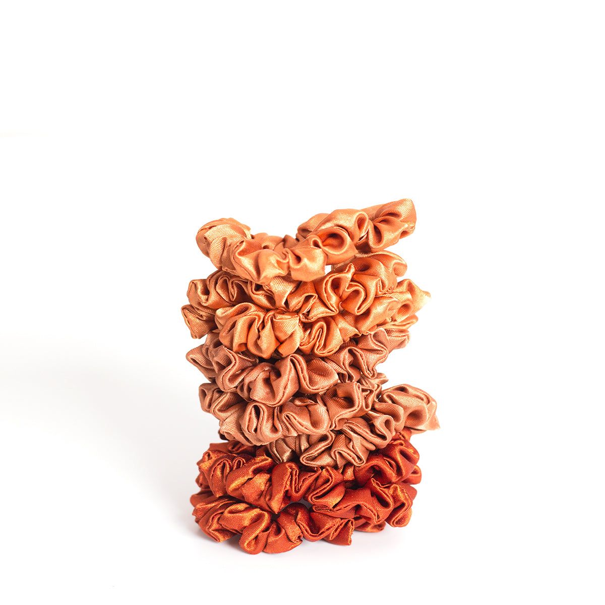 Mini scrunchie- Copper (set of 3)